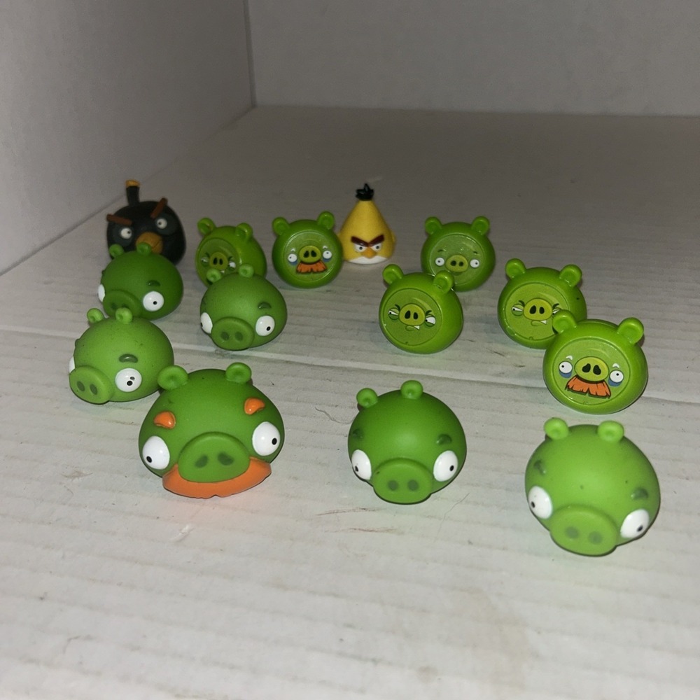 Angry‎ Birds Space Mega Fling Game Green Pig Figure REPLACEMENT Piece Parts D3
